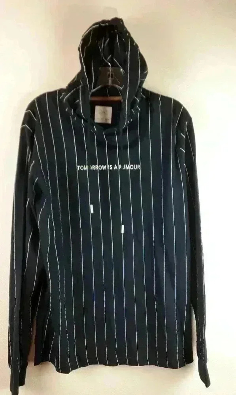 Denim and Flower Hoodie Size Large NWT